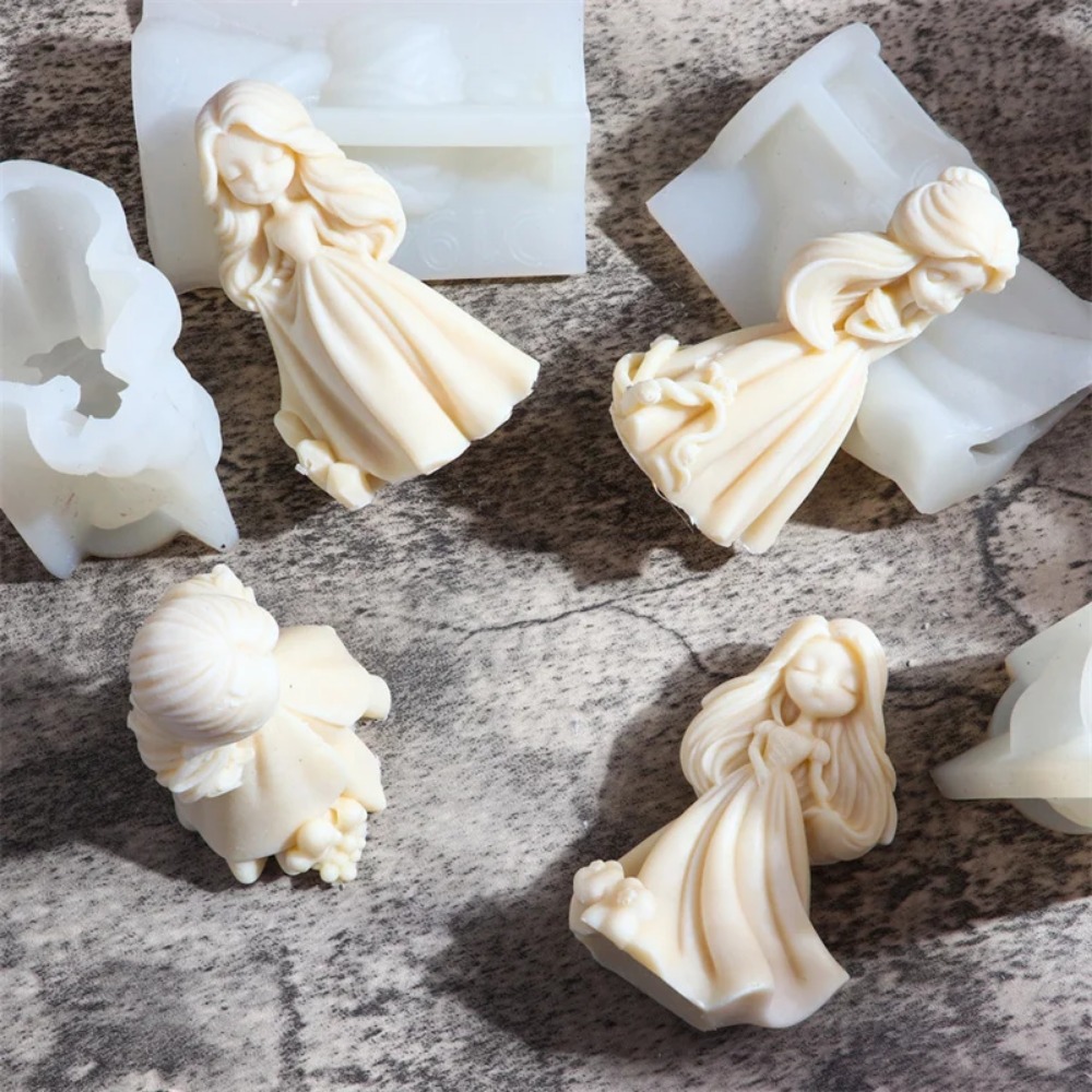 멀티 스타일 달콤한 공주 실리콘 양초 금형 소녀 동상  - Soap Making Ideas 리뷰 및 가격