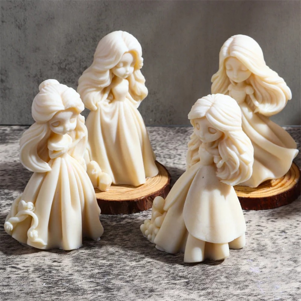 멀티 스타일 달콤한 공주 실리콘 양초 금형 소녀 동상  - Soap Making Ideas 리뷰 및 가격