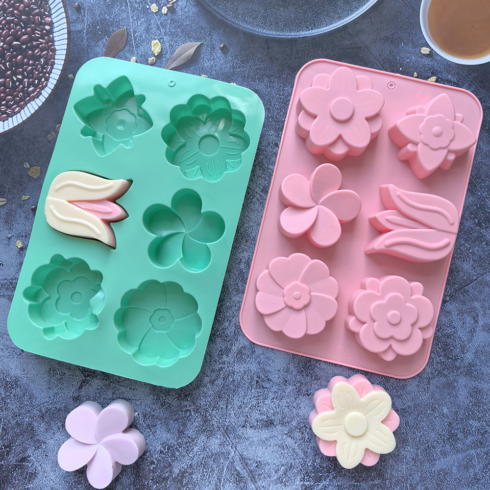 다양한 꽃 모양 실리콘 몰드, 비누 및 양초 제작, 케 - Soap Making Accessories 리뷰 및 가격