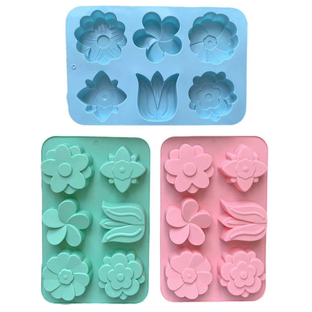 다양한 꽃 모양 실리콘 몰드, 비누 및 양초 제작, 케 - Soap Making Accessories 리뷰 및 가격