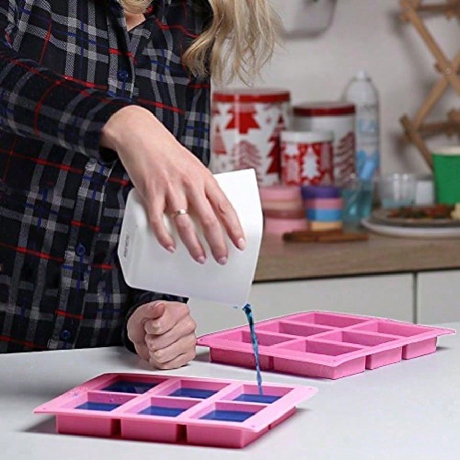 1-2팩 6구 DIY 실리콘 몰드, 핸드메이드 비누,  - Soap Making Silicone Molds 리뷰 및 가격