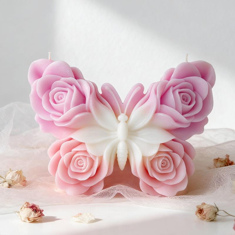 DIY 장미 나비 모양 실리콘 몰드 수제 아로마 캔들  - Soap Making Ideas 리뷰 및 가격