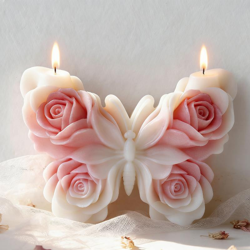 DIY 장미 나비 모양 실리콘 몰드 수제 아로마 캔들  - Soap Making Ideas 리뷰 및 가격