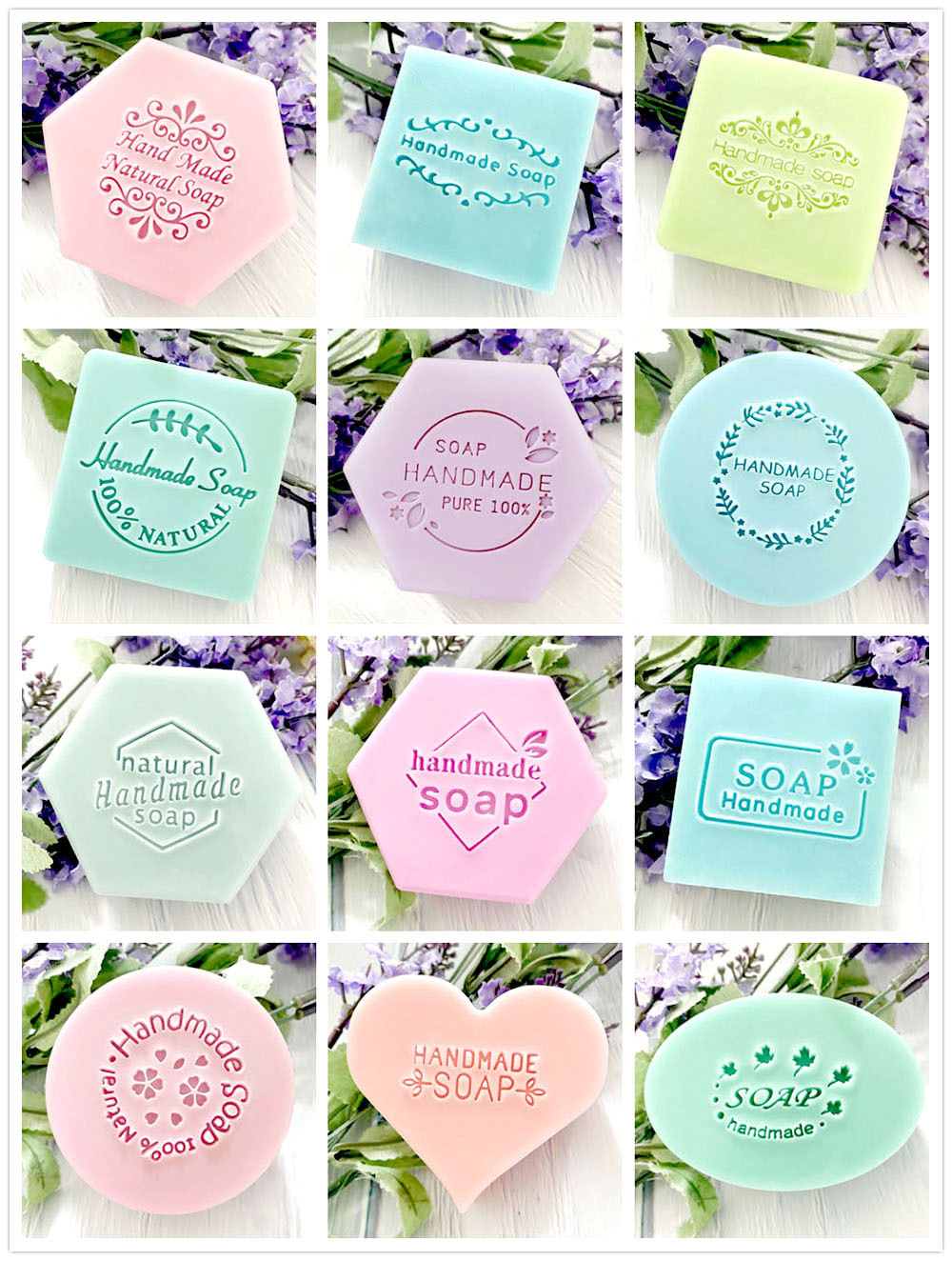 크리에이티브 식물 수제 비누 시리즈 비누 스탬프, 비누 - Soap Making Websites 리뷰 및 가격