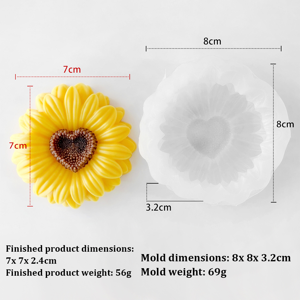 3D 태양 꽃 실리콘 몰드 아로마 테라피 에폭시 비누  - Soap Making At Home 리뷰 및 가격