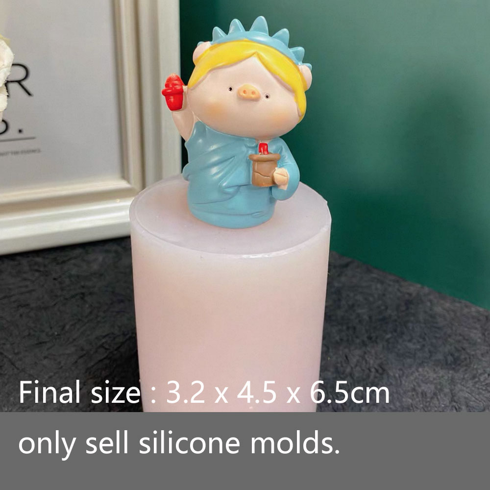 행운의 돼지 실리콘 몰드 석고 시멘트 양초 DIY 레진 - Soap Making Friend 리뷰 및 가격