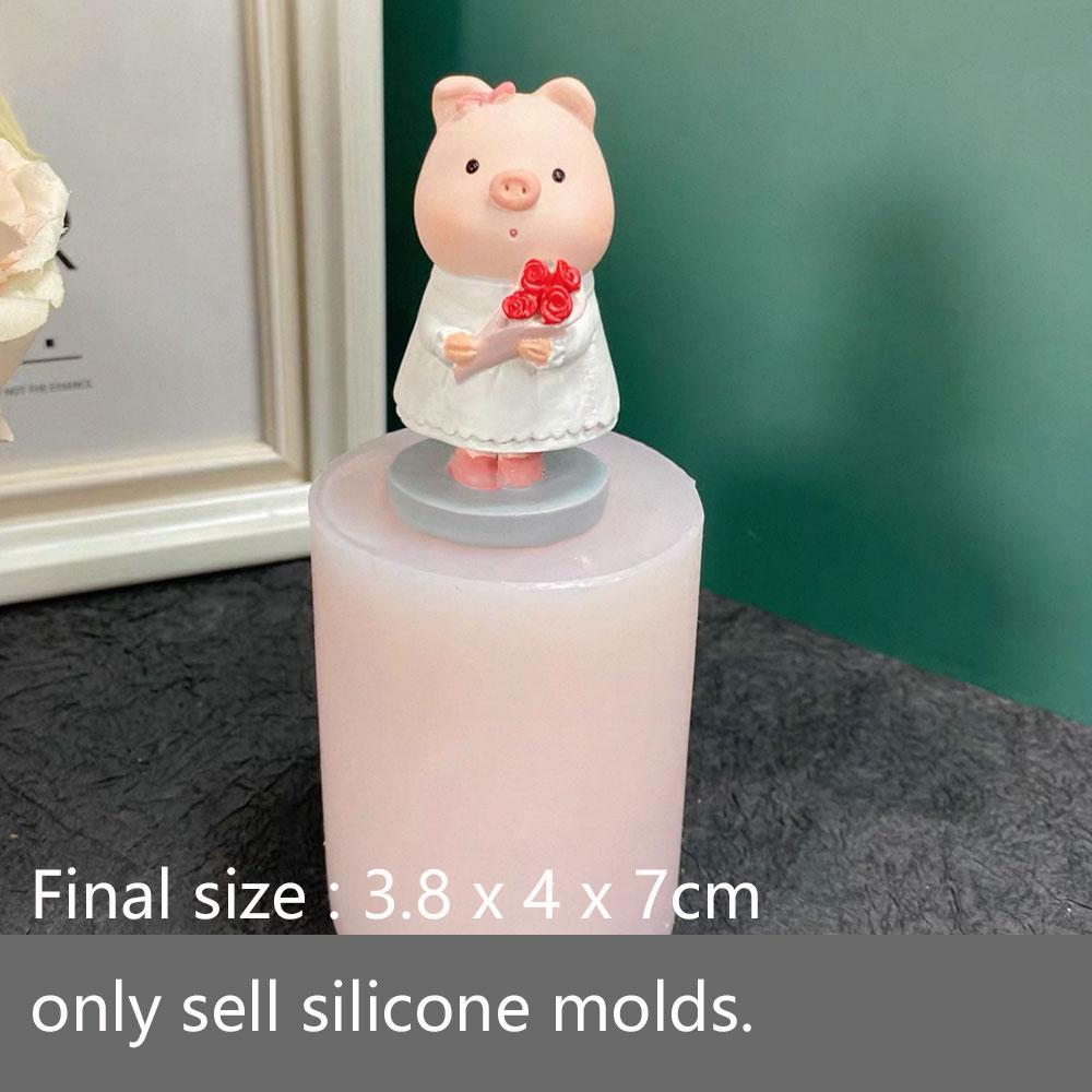 행운의 돼지 실리콘 몰드 석고 시멘트 양초 DIY 레진 - Soap Making Friend 리뷰 및 가격