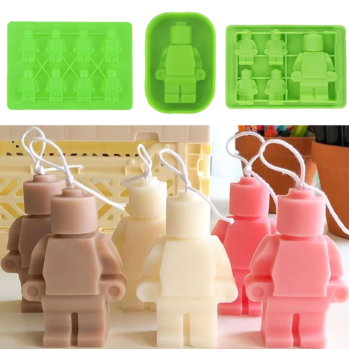 5 구 로봇 실리콘 캔들 몰드, DIY 양초 만들기,  - Soap Making Websites 리뷰 및 가격