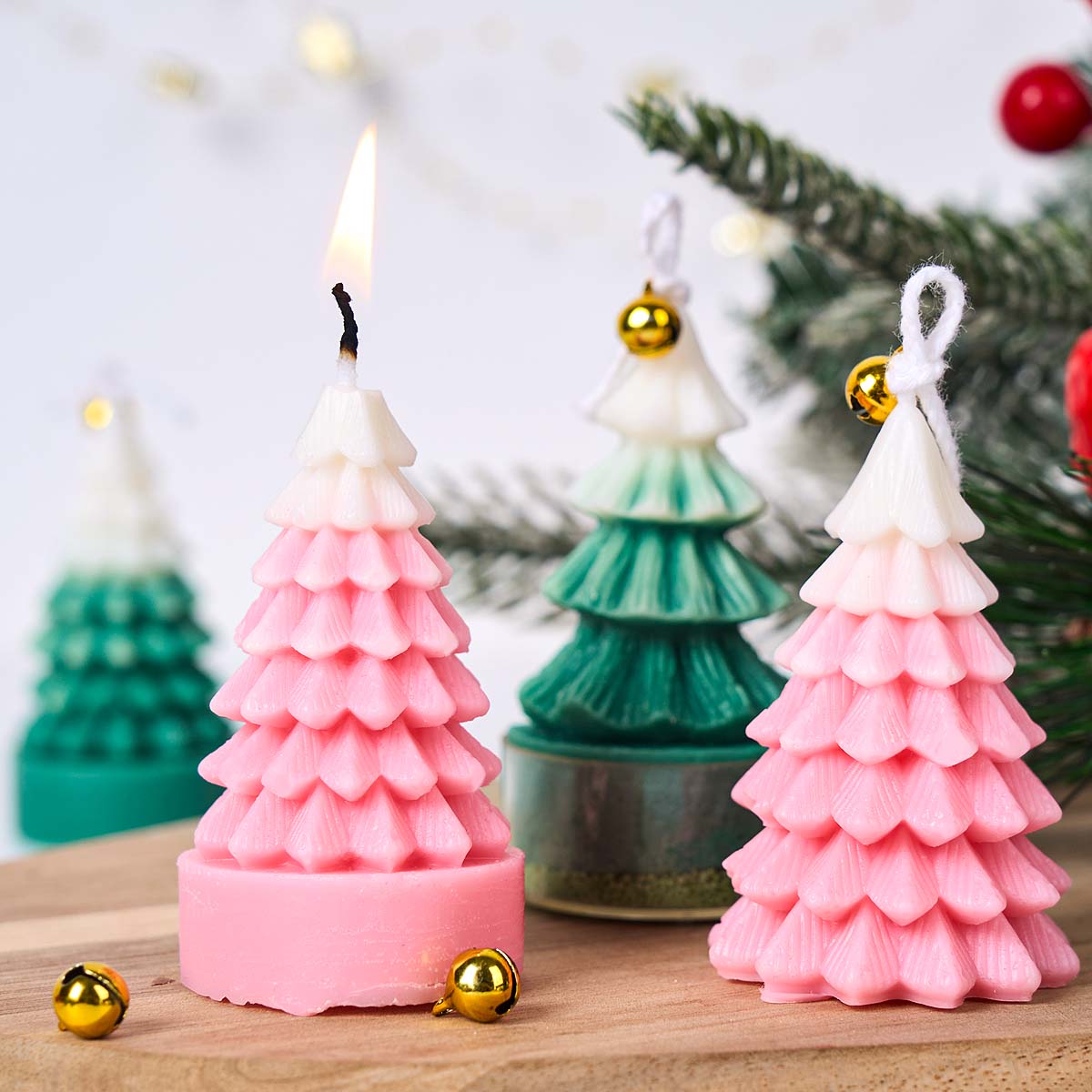 3D 크리스마스 트리 실리콘 캔들 몰드 DIY 크리스마 - Soap Making Silicone Molds 리뷰 및 가격