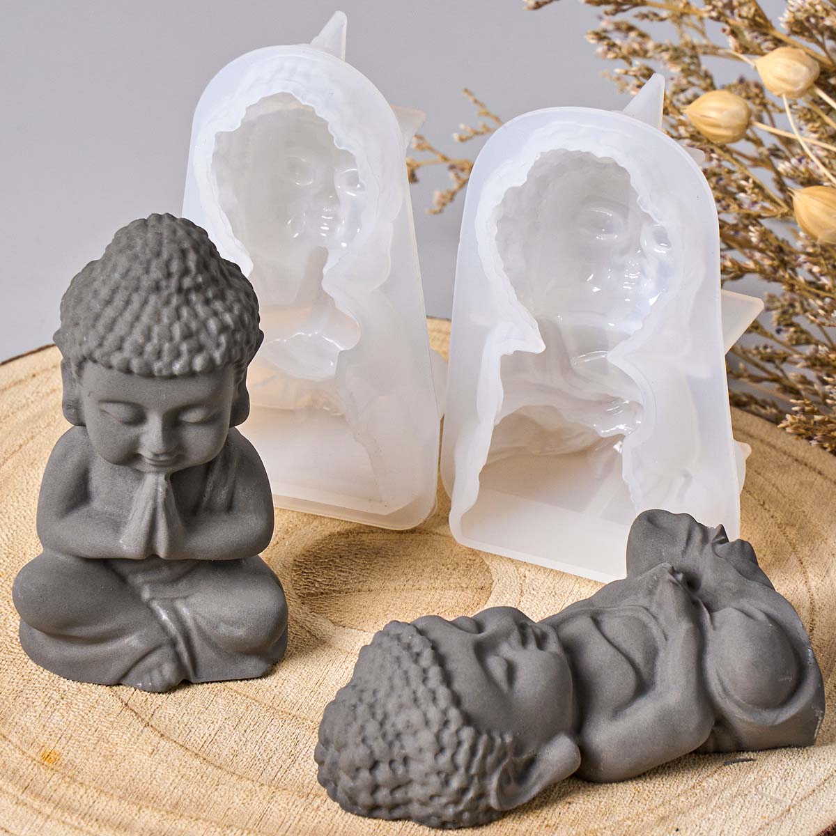 작은 불상 실리콘 캔들 몰드 DIY 선(禪) 장식품 석 - Soap Making Ideas 리뷰 및 가격