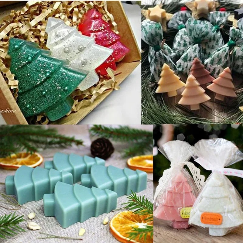 크리스마스 트리 실리콘 몰드 비누 만들기 용품 3D 크 - Soap Making Websites 리뷰 및 가격