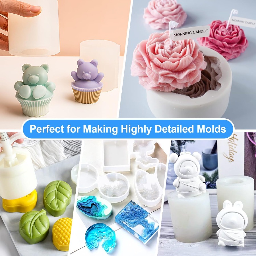 실리콘 몰드 제작 키트, 38.8oz 15A 탄성 액상 - Soap Making Ideas 리뷰 및 가격