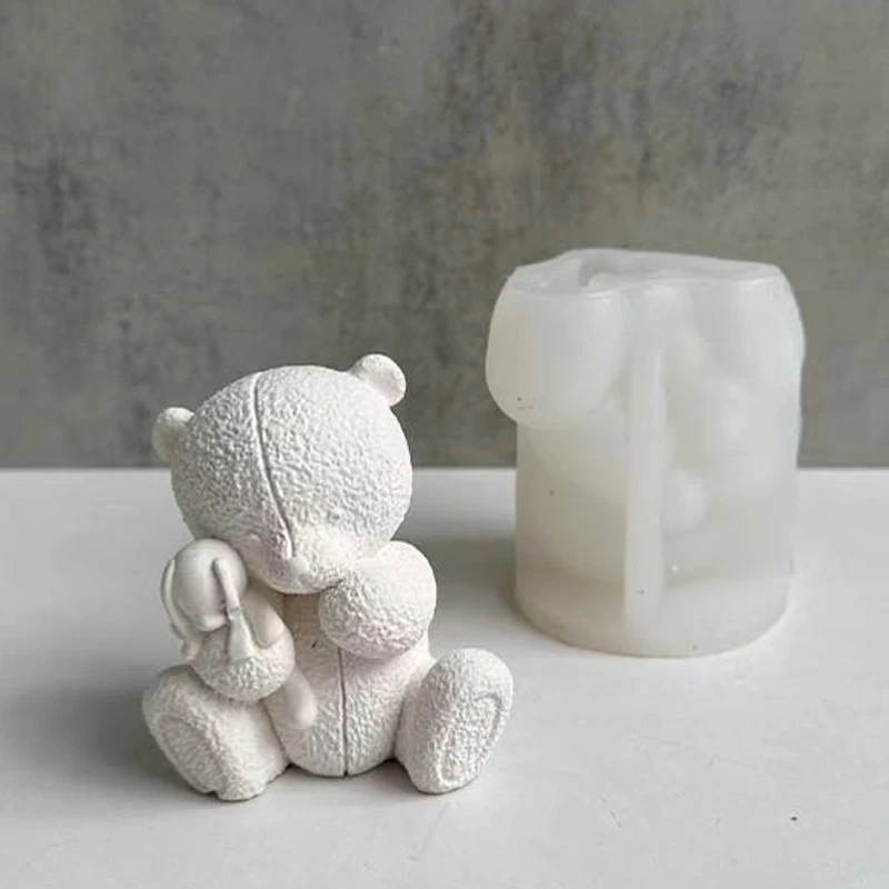 짠 곰 촛불 실리콘 몰드 3D 곰 아로마 테라피 석고  - Soap Making For Beginners 리뷰 및 가격