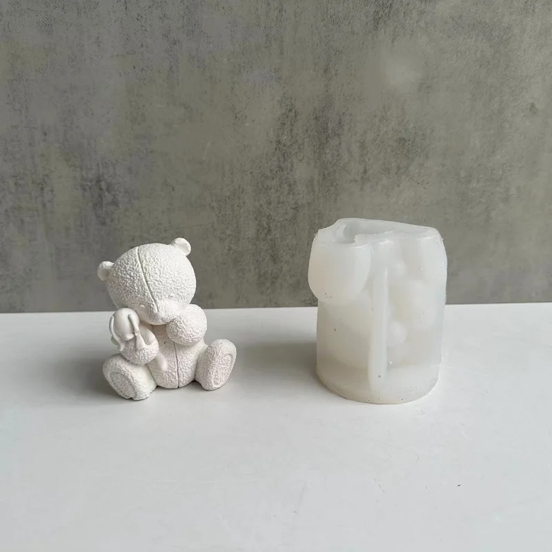 짠 곰 촛불 실리콘 몰드 3D 곰 아로마 테라피 석고  - Soap Making For Beginners 리뷰 및 가격