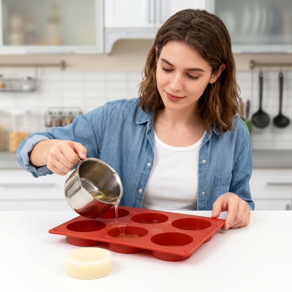 둥근 실리콘 비누 몰드 DIY 수제 비누 만들기 도구  - Soap Making Ideas 리뷰 및 가격
